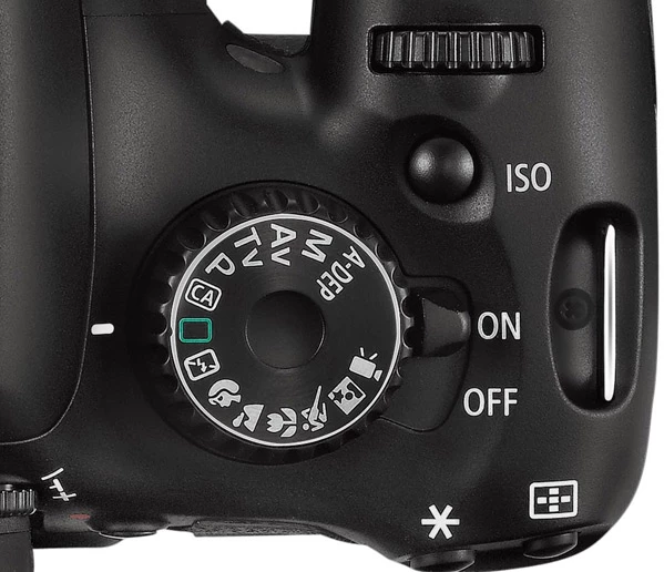 la ghiera delle modalità di scatto