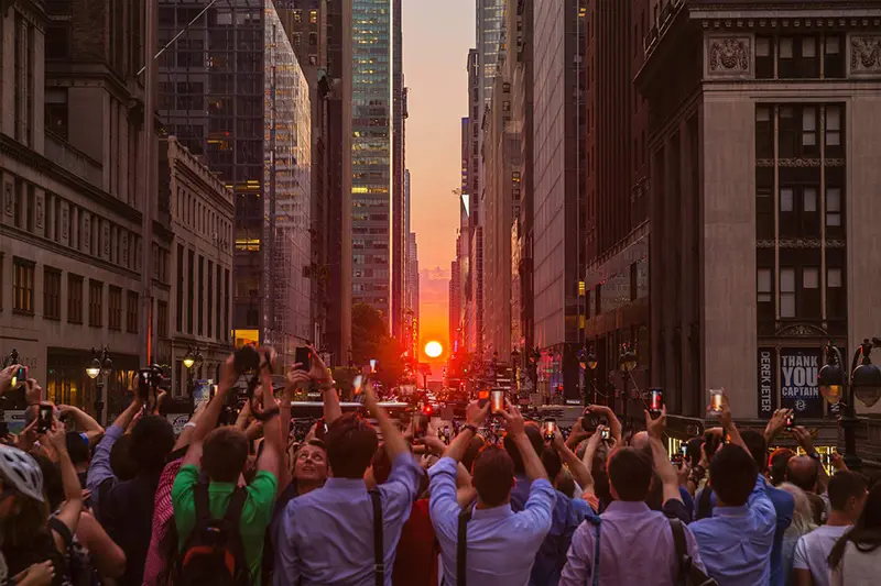 Oggi è il giorno del Manhattanhenge, il tramonto più bello del mondo