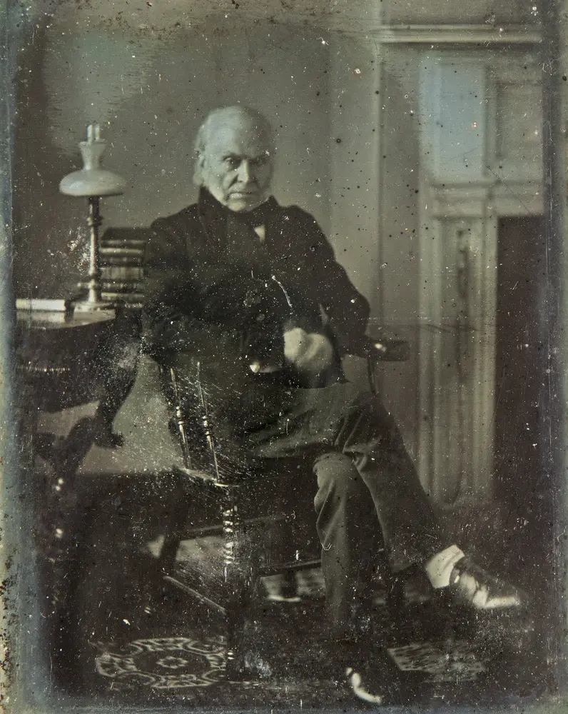 Ritrovata una fotografia originale di John Quincy Adams del 1843