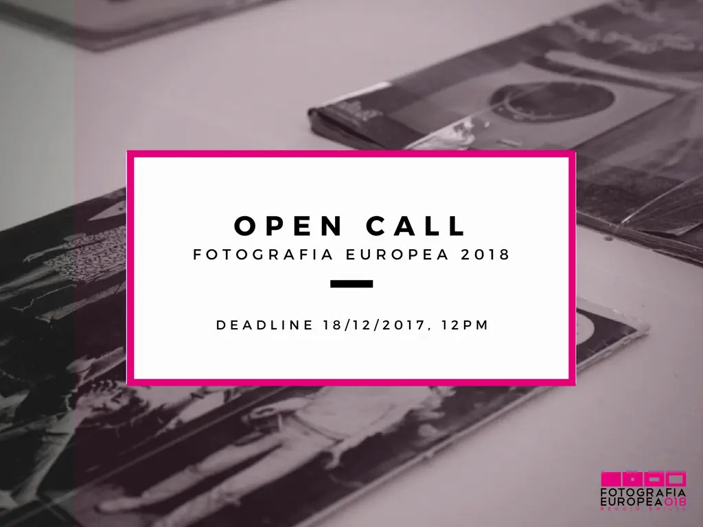 Open Call del festival della fotografia europea 2018