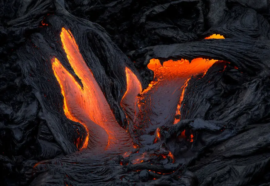Scatti dall'inferno: lo spettacolo del vulcano Kilauea alle Hawaii