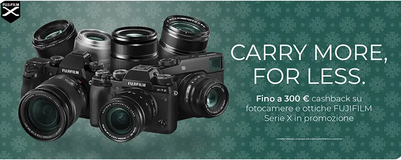 Fujifilm cashback Natale 2018. Un inverno pieno di promozioni