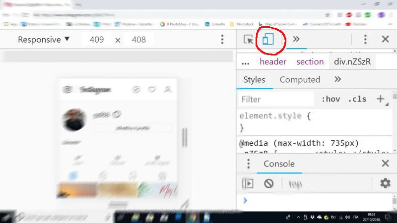 come caricare foto su instagram da pc