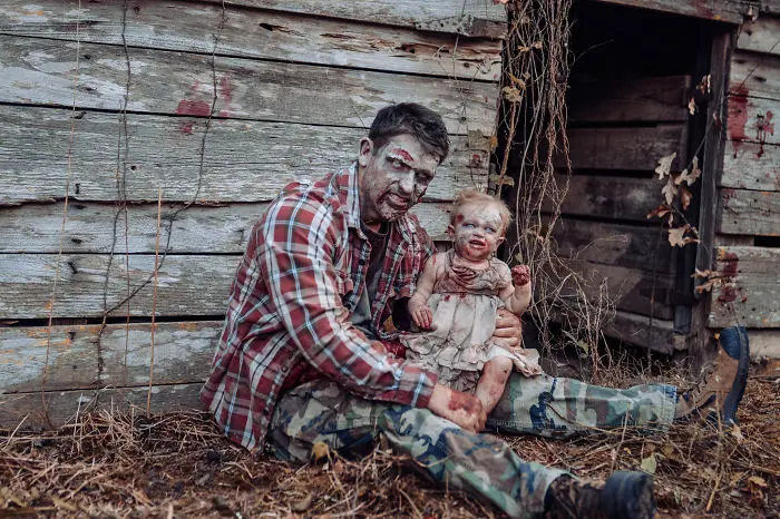 Bambini zombie. L'inquietante servizio fotografico che divide il web