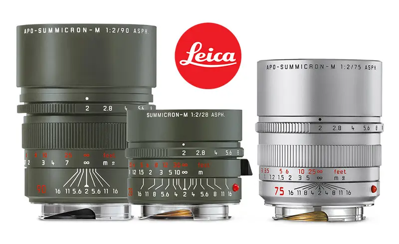 Leica annuncia tre obiettivi Summicron M in edizione limitata