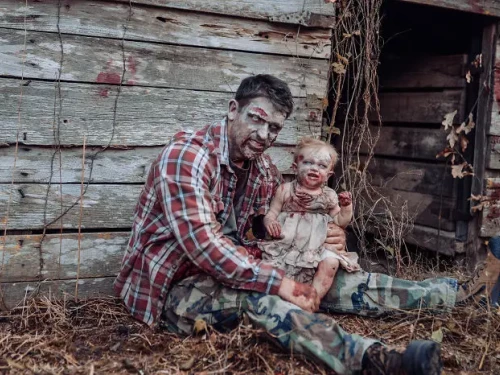 Bambini zombie. L'inquietante servizio fotografico che divide il web