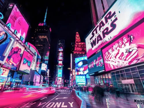 Times square come non l'avete mai vista. Fotografie di Xavier Portela